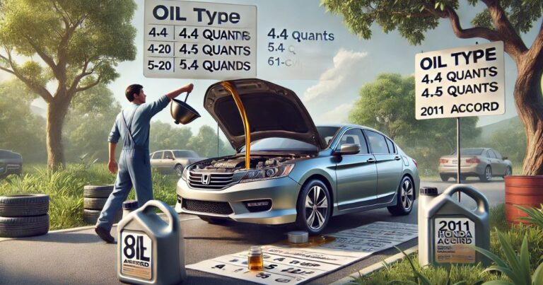 How Much Oil Does a 2011 Honda Accord Take